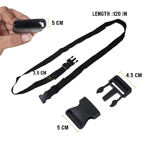 Aqbah Pack of 2 Luggage Tie Down Straps, with Strength up to 600lbs 10 ft in Length with Adjustable Buckle Straps for Motorcycle, Trucks, Luggage etc (Black) - Image 2