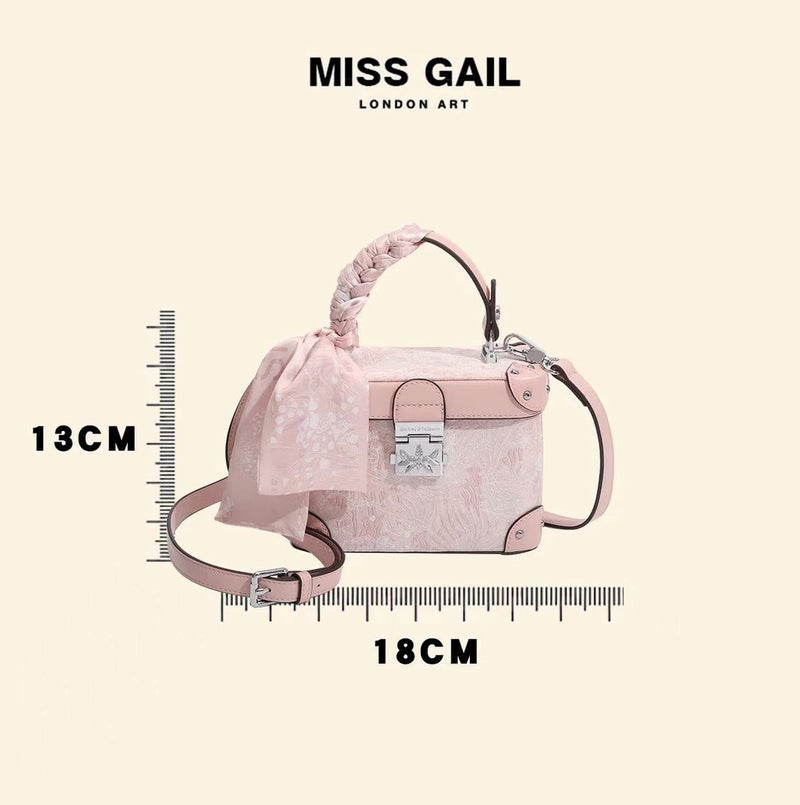 New Chinese-Style High-End Floral Embroidered Box Bag, Fresh And Unique Design, French-Style Shoulder And Crossbody Bag - Image 3