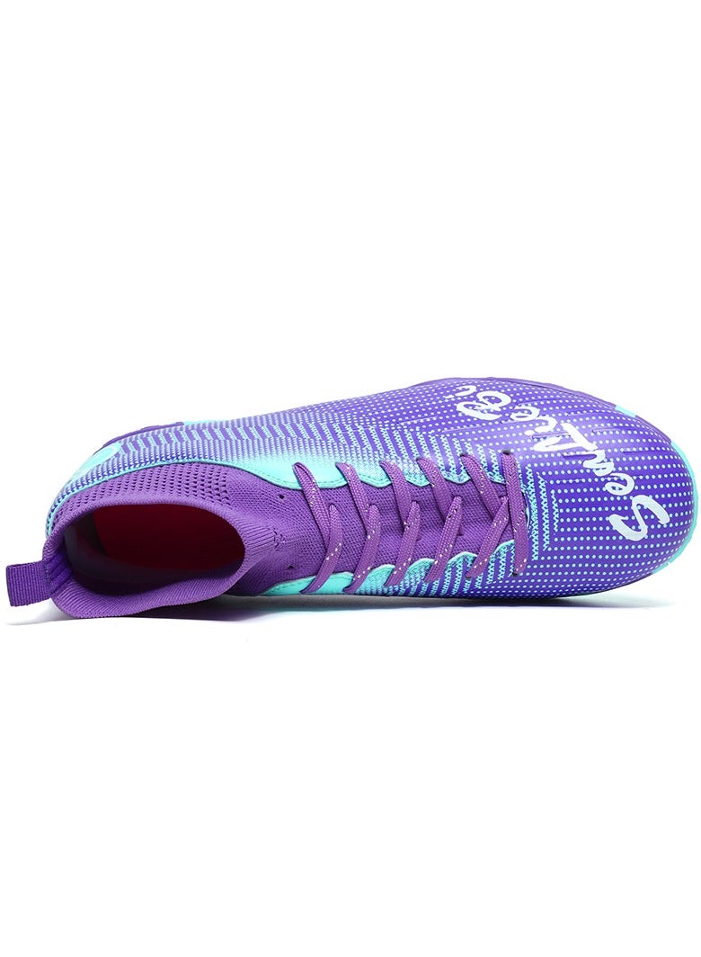 Men Kids Fashion Soccer Shoes Cleats Team Sports Training TF/FG Turf Firm Comfort High-top Football Shoes Outdoor - Image 4