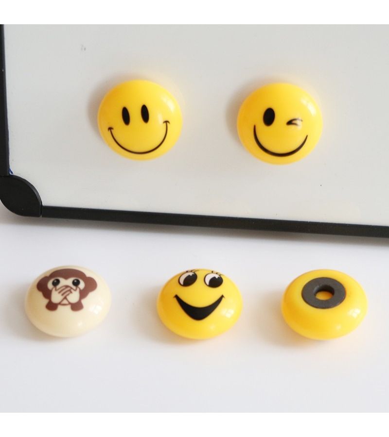 Fun Ni Smile Magnetic Clips 5pcs Strong Hold Whiteboard Eraser Fridge Poster Holder Cartoon Home Decor - Image 5