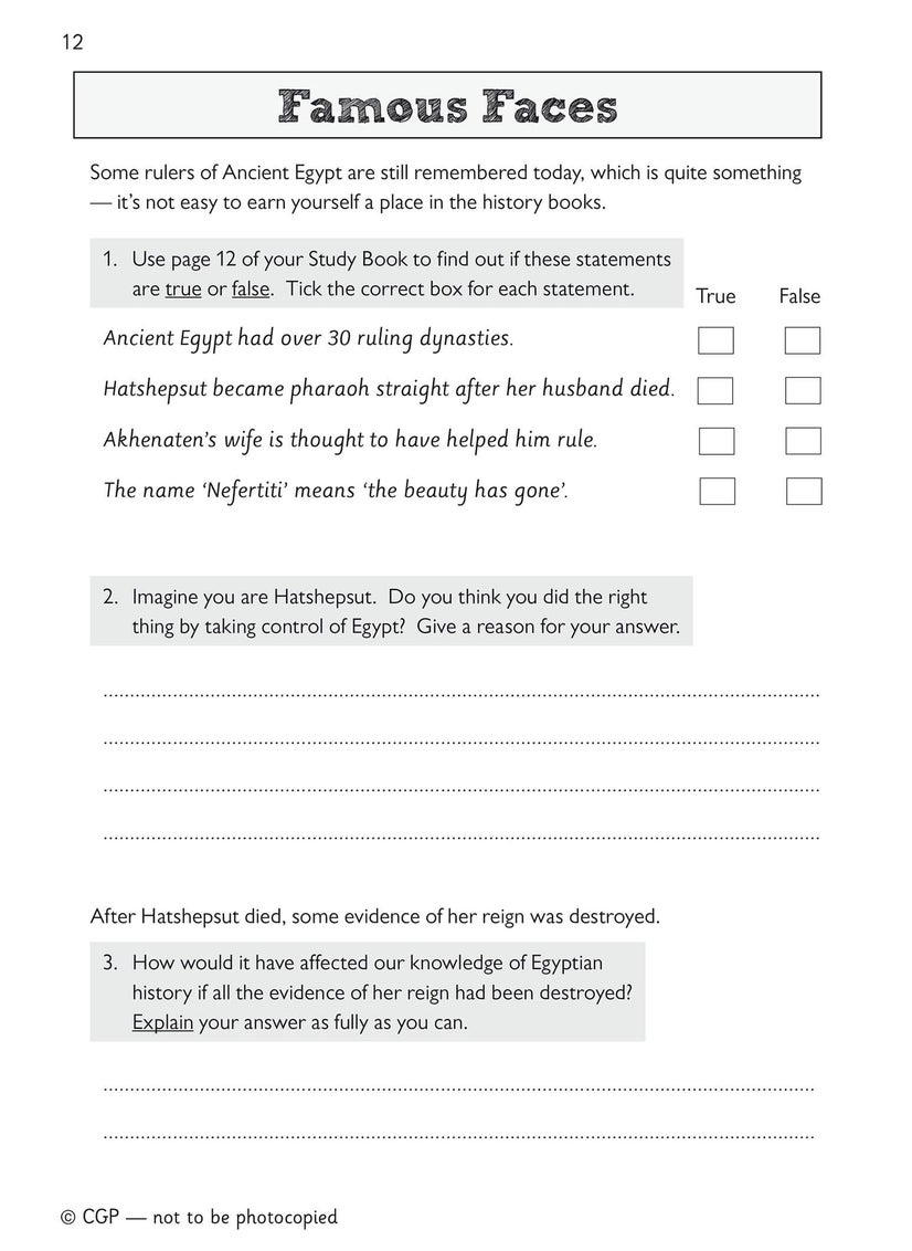 null - KS2 History Discover & Learn: Ancient Egyptians Activity Book - Image 1