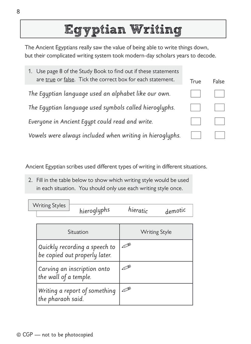 KS2 History Discover & Learn: Ancient Egyptians Activity Book  - Image 3