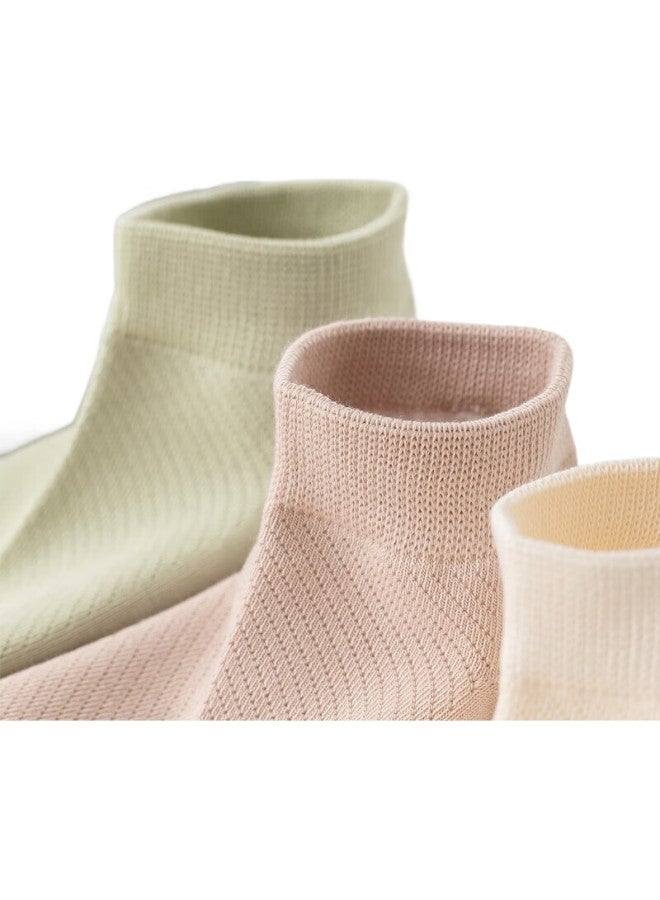 JOAE [100% Pure Cotton Odor-Resistant] 7A Antibacterial Socks, Women'S Mesh Breathable Spring And Summer Short Socks, Invisible Boat Socks, 6 Pairs - Image 3
