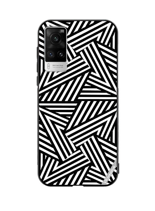 VR CREATIVE Protective Case Cover For Vivo X60 Pro Abstract Black And White Design Multicolour - Image 1