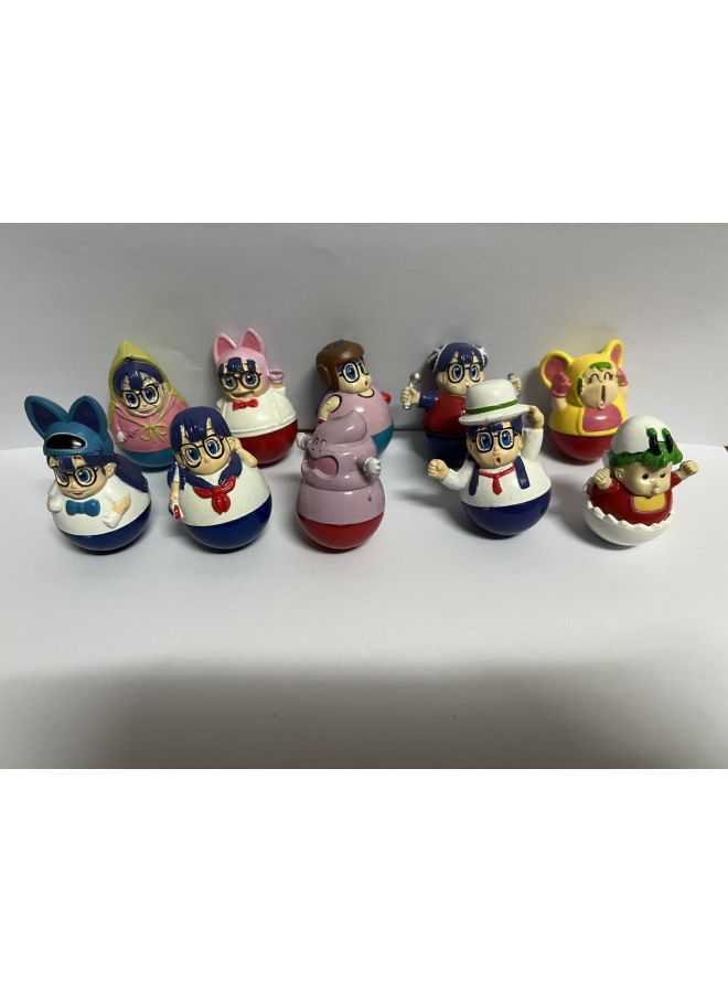 Anime Hand-made Doll Dr. IQ Tumbler Alalei Jingle Egg-shaped Tumbler Doll Ornaments-Color:10 Alalei Tumblers-Height:4CM - Image 1