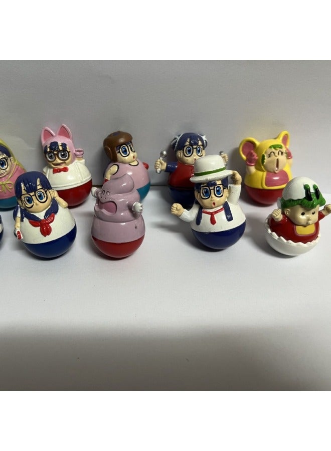 Anime Hand-made Doll Dr. IQ Tumbler Alalei Jingle Egg-shaped Tumbler Doll Ornaments-Color:10 Alalei Tumblers-Height:4CM - Image 2
