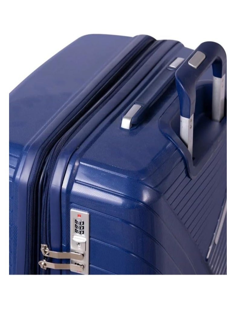 Unbreakable Trolley Luggage with TSA Lock, 4 Silent Spinner Wheels, Expandable Double Zipper - ABS, Storage, Crash and Impact Resistant Airport Suitcase Shockproof Unbreakable Blue - Image 5
