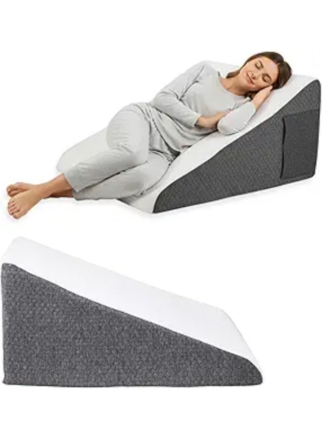 Medical Memory Foam Wedge Pillow for Sleeping – Ergonomic Bed Support Cushion – Ideal for Daily Comfort & Recovery - Image 1