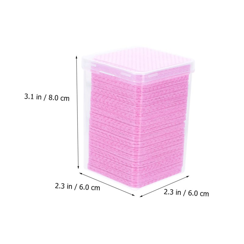 White Cotton Pads 600pcs Lash Glue Nail Polish Remover Wipes Portable Salon Home Use - Image 4