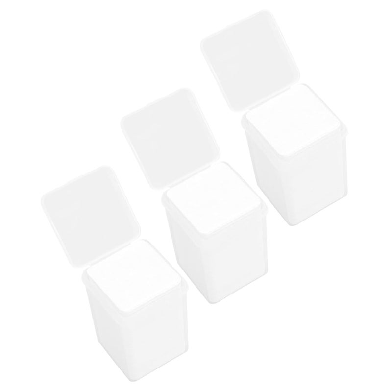 White Cotton Pads 600pcs Lash Glue Nail Polish Remover Wipes Portable Salon Home Use - Image 1