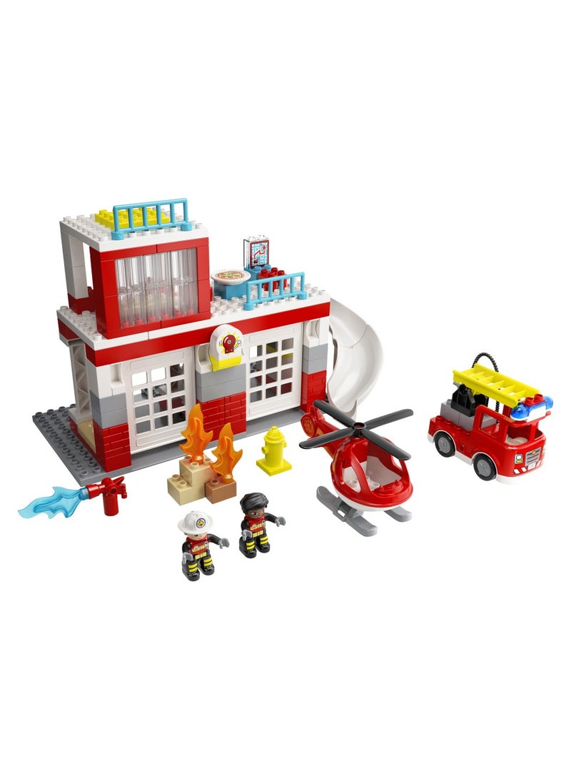 LEGO - Duplo Fire Station & Helicopter 117 Pieces - 10970 - Image 2