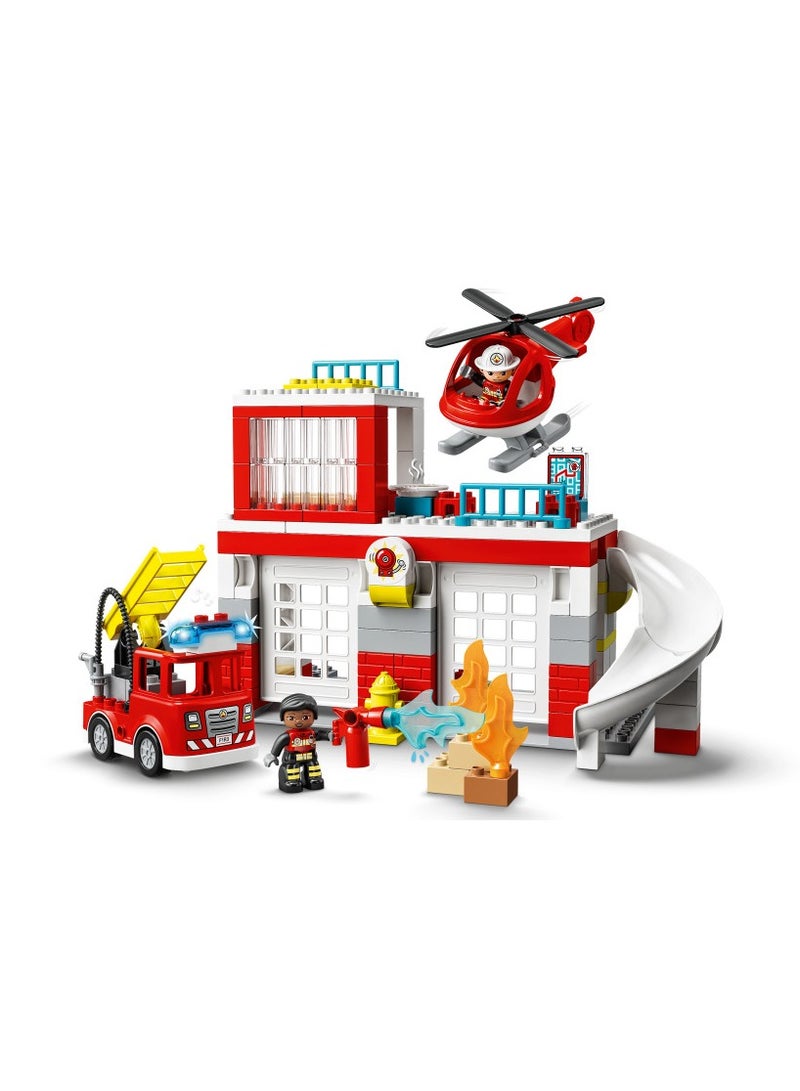 LEGO - Duplo Fire Station & Helicopter 117 Pieces - 10970 - Image 3