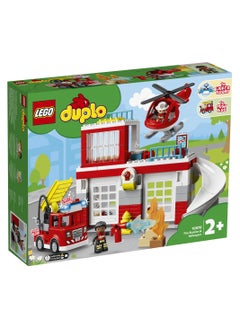 LEGO LEGO - Duplo Fire Station & Helicopter 117 Pieces - 10970  - Image 1