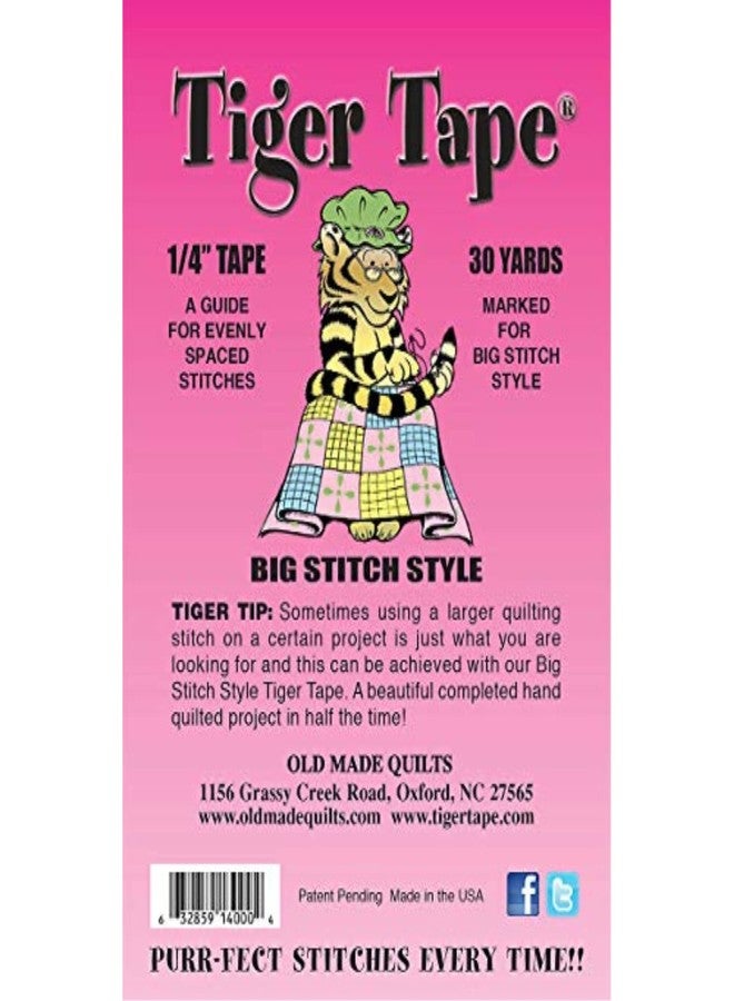 Tiger Tape Big Lined Stitching Tape 30 Yards White - Image 2