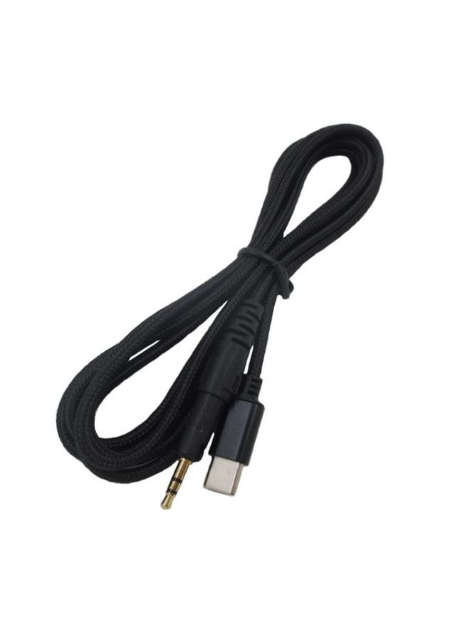 BURAQ For M40X / ATH-M50X / M60X / M70X TYPE-C/USB-C Audio Headphone Cable, Style:, Color: Standard Version  - Image 1