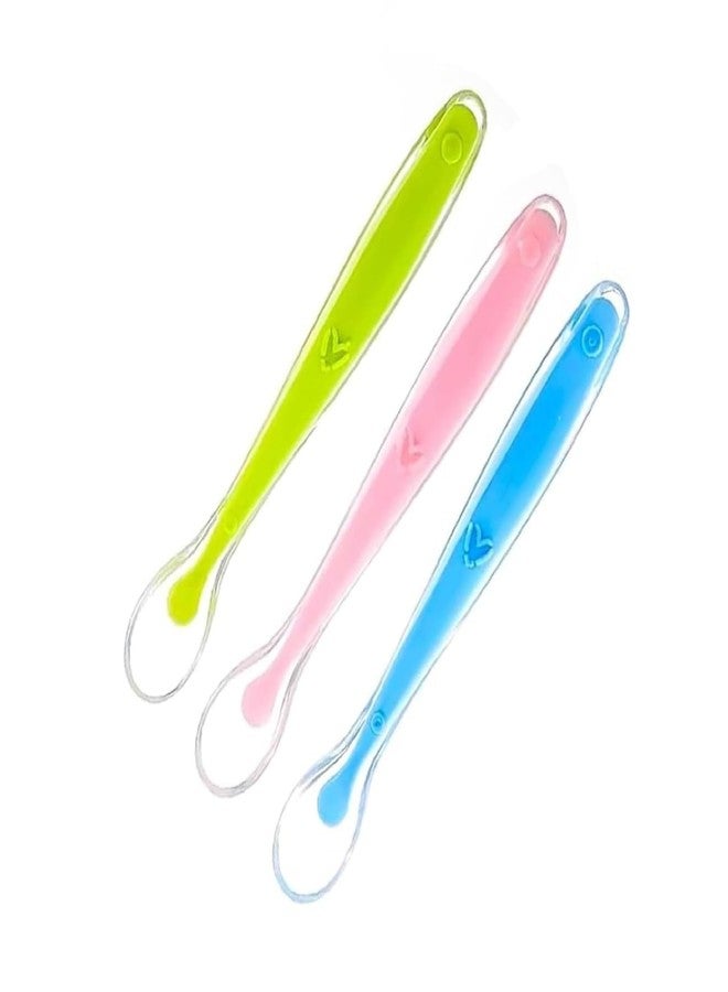 Nibbler Baby Silicone Feeding Spoon | Soft Tip Infant Spoon for Newborns & Toddlers, BPA Free, Gentle on Gums (Pack of 3) - Image 1