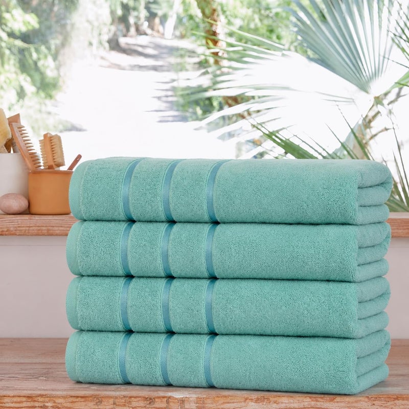 Bliss Casa 100% Cotton Hand Towel Set – 50x90 cm, Ultra-Soft & Highly Absorbent Towels for Bathroom – Quick-Dry, Durable & Skin-Friendly (4-Pack) - Image 2