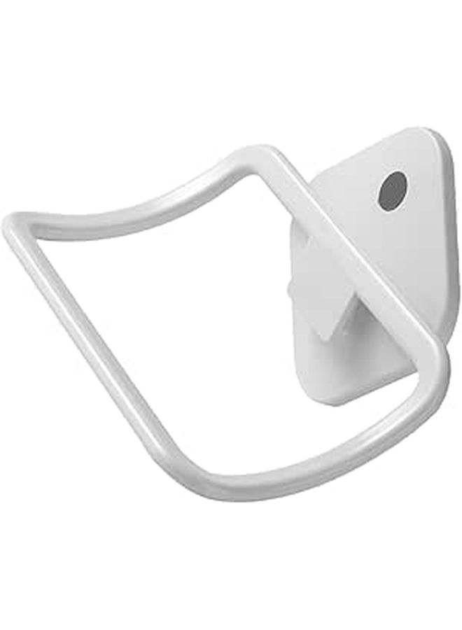White Wall Mount Towel Rack No Drill Quick Drying For Bathroom Kitchen - Image 1