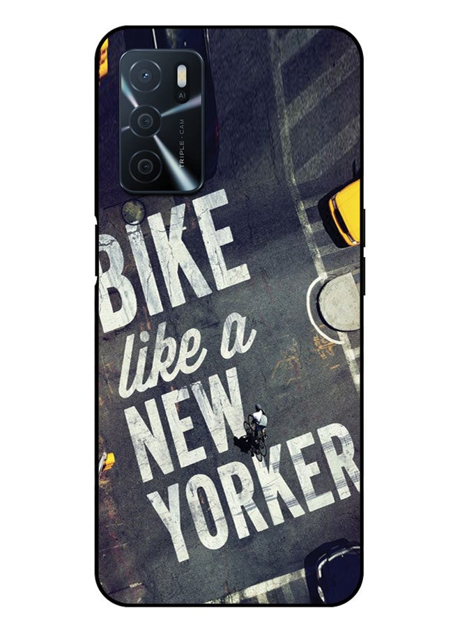 EYE CATCH Printed Protective Case Cover For Oppo A16 -  Bike like A New Yorker - Image 1