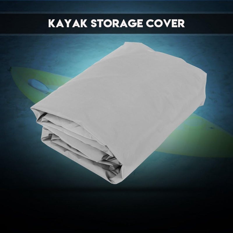 comfrt Kayak Storage Dust Cover, 4.5m Waterproof UV Sun Protection Canoe Cover Shield Protector for 3.6-4m Kayak Boat Canoe(Gray) Boating Supplies - Image 5