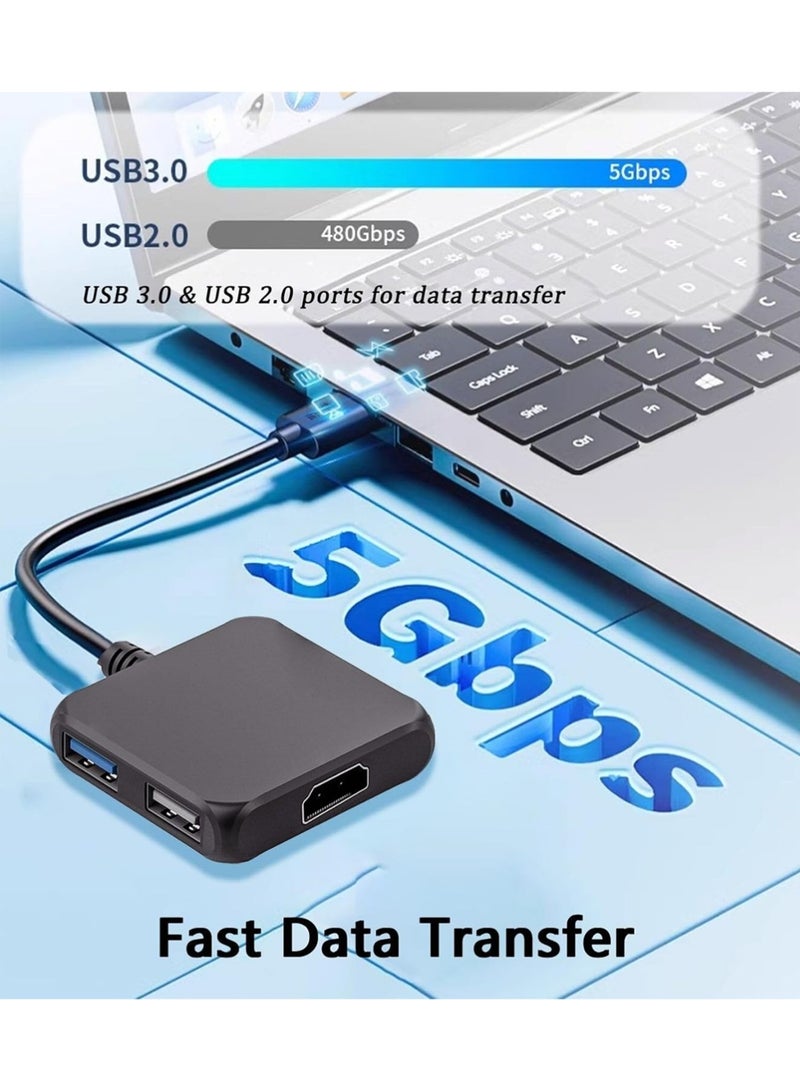 X-level USB C Hub HDMI Adapter, 4-in-1 USB C to HDMI 4K Adapter with PD 100W, USB 3.0 5Gbps for MacBook, iPad Pro, XPS, Surface, TV Dock Station for Switch/Steam Deck Dock ﻿ - Image 5