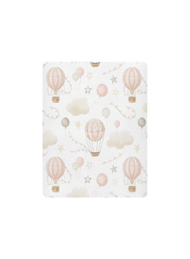 Kigai Hot Air Balloon Clouds Crib Sheet for Boys and Girls Jersey Knit Fitted Crib Sheet Cozy Soft Breathable Baby Crib Sheet Standard Baby Sheet and Toddler Bed Sheet, 28 x 52 in - Image 2