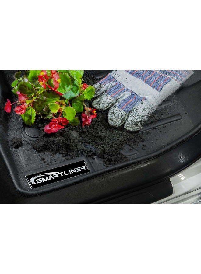 SMARTLINER SC0523 Custom Fit 3rd Row Floor Mat Liners for 2020-2021 Mazda CX-9 with 2nd Row Bucket Seats no Center Console, Black - Image 4