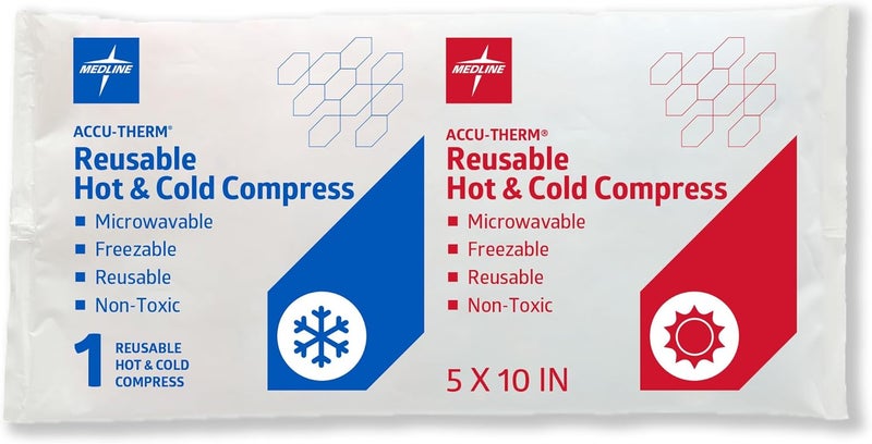 Medline Accu-Therm Reusable Hot & Cold Gel Packs - 5" x 10" - Image 1