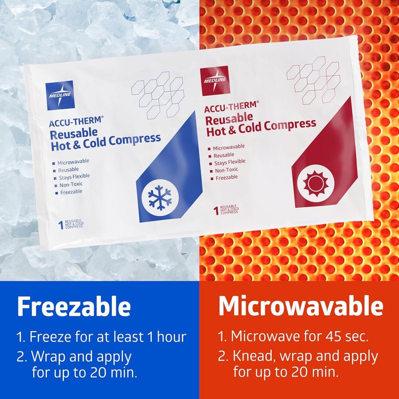 Medline Accu-Therm Reusable Hot & Cold Gel Packs - 5" x 10" - Image 5