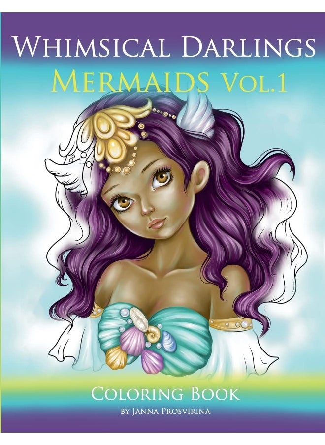Whimsical Darlings Mermaids Vol.1: Coloring Book  - Image 1