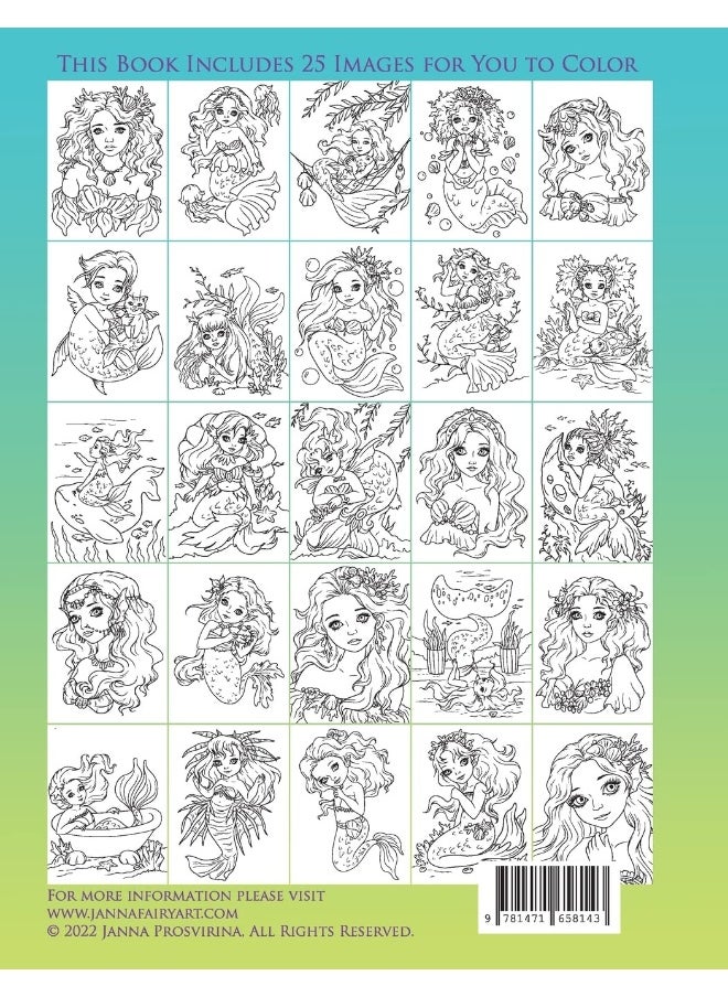 Whimsical Darlings Mermaids Vol.1: Coloring Book  - Image 2