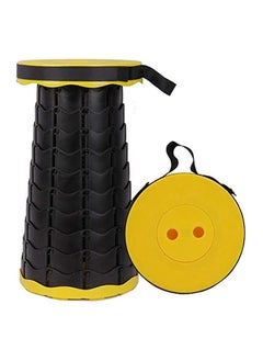 erorex Portable Retractable Folding Stool Outdoor Indoor Lightweight Telescopic Chairs for Camping Fishing Hiking (Yellow), One Size 