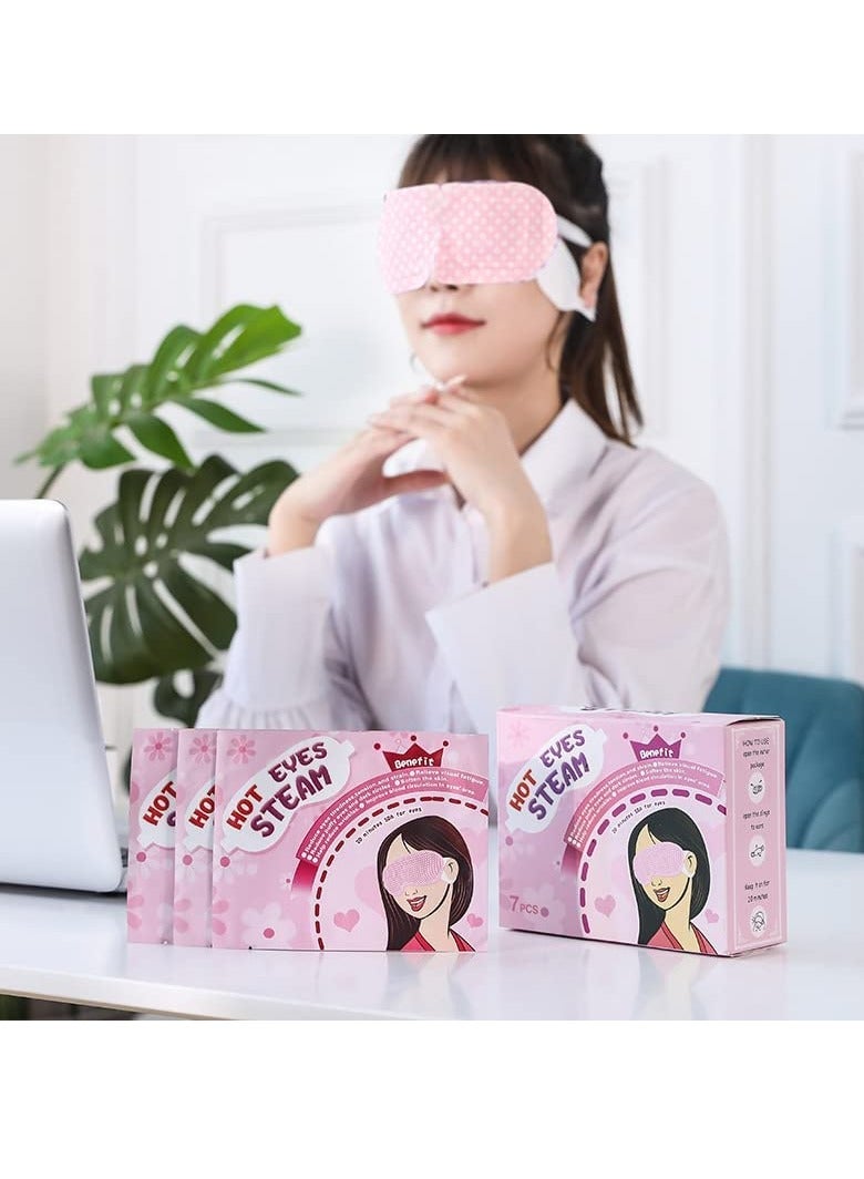 Steam Eye Mask Dark Circles Swelling Eye Mask Relieve Headache Relieve Dry Eyes Relieve stress Relieve Eye Fatigue Use Before Going to Bed Can Help Improve Sleep Quality 14 Sheets - Image 1