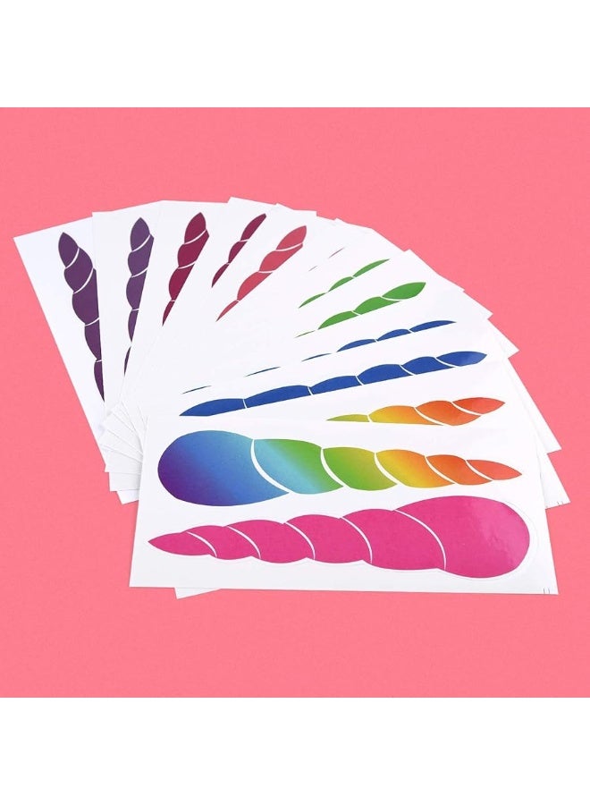 FEPITO Birthday Party Game for Kids Pin The Horn on Unicor-Game Poster with 24 Horn Stickers Pin The Tail Game for Girl Unicor-Birthday Rainbow Party Favors Supplies Wall Home Room Decorations - Image 3