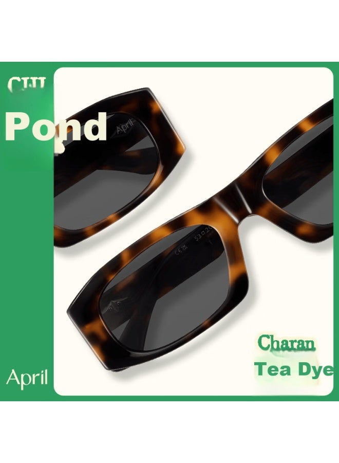 Aprilss Spring Lang Series Handmade Trendy Fashion Acetate Sungl For Men And Women, Uv Protection - Pool - Image 2