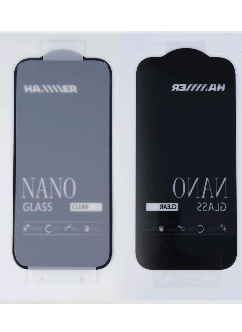 Hammer package complete iPhone 16 Pro comes with 2 transparent front protectors, a cover, and a slim crystal case anti-yellowing, drop-resistant, with a tilt degree, full lens protection, anti-scratch