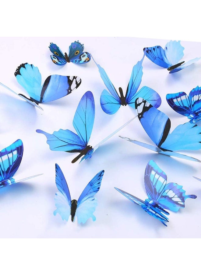 Trubetter Butterfly Wall Decals, 24 Pieces 4D Butterfly Removable Mural Stickers Wall Stickers Decal Wall Decor For Home And Room Decoration  - Image 3