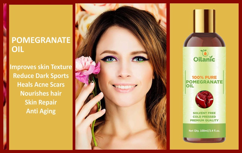 Oilanic?100% Pure & Natural Olive Oil, Pomegranate Oil & Rosehip Oil Combo pack of 3 bottles of 100 ml(300 ml) - Image 3