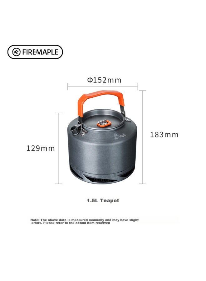 Fire-maple Xt2 Heat-collecting Kettle, Outdoor Camping Tea Maker, Wilderness Stove, Tea Brewing Equipment, 1.5l - Image 1