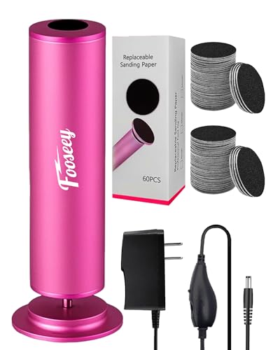 Fooseey Electric Foot File Tool Callus Remover for Feet Professional Pedicure Machine with 60pcs Sandpaper Discs Adjustable Speed Foot Files for Deadskin Dry and Cracked Feet - Image 1