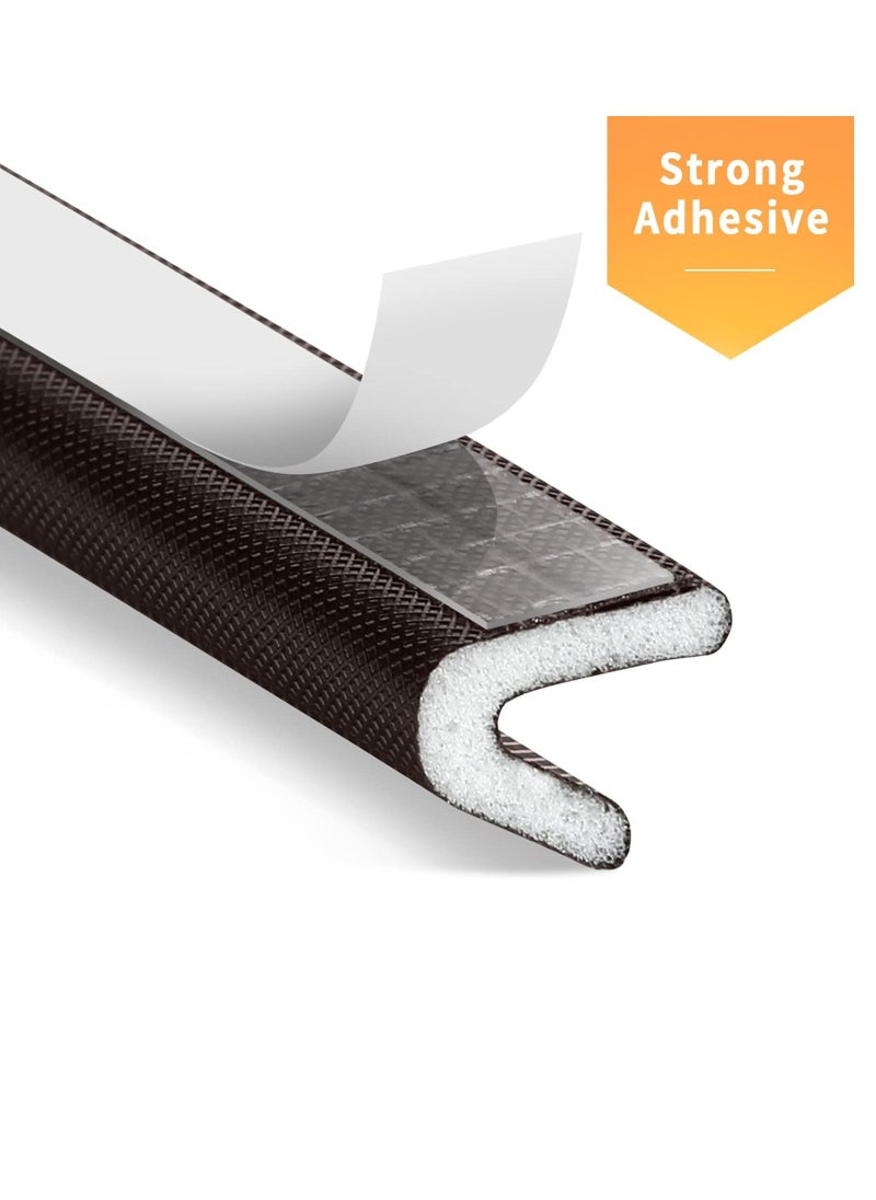 SYOSI Weather Stripping Door Seal Strip, Self-Adhesive V Shape PU Foam Weather Strip for Door/Windows, 19.7 Feet Long Door Frame Seal Door Insulation Anti Collision Soundproof  - Image 5