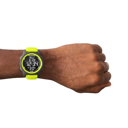 Skechers Men's Masongate Digital Green Silicone Watch - Image 5