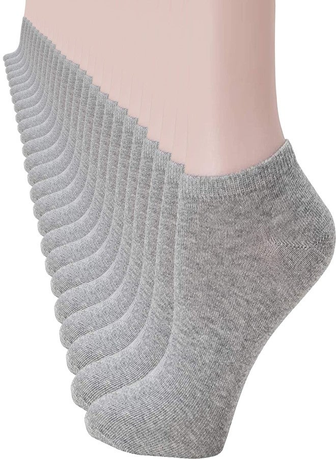UoUoUosocks 14 Pairs Low Cut Ankle Socks for Men/Women Thin Athletic Sock Pack Socks grey - Image 1
