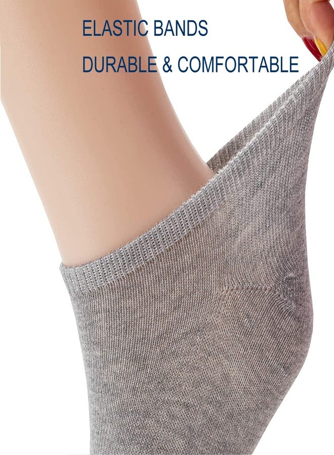 UoUoUosocks 14 Pairs Low Cut Ankle Socks for Men/Women Thin Athletic Sock Pack Socks grey - Image 4