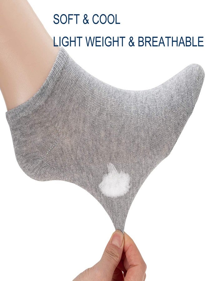 UoUoUosocks 14 Pairs Low Cut Ankle Socks for Men/Women Thin Athletic Sock Pack Socks grey - Image 3