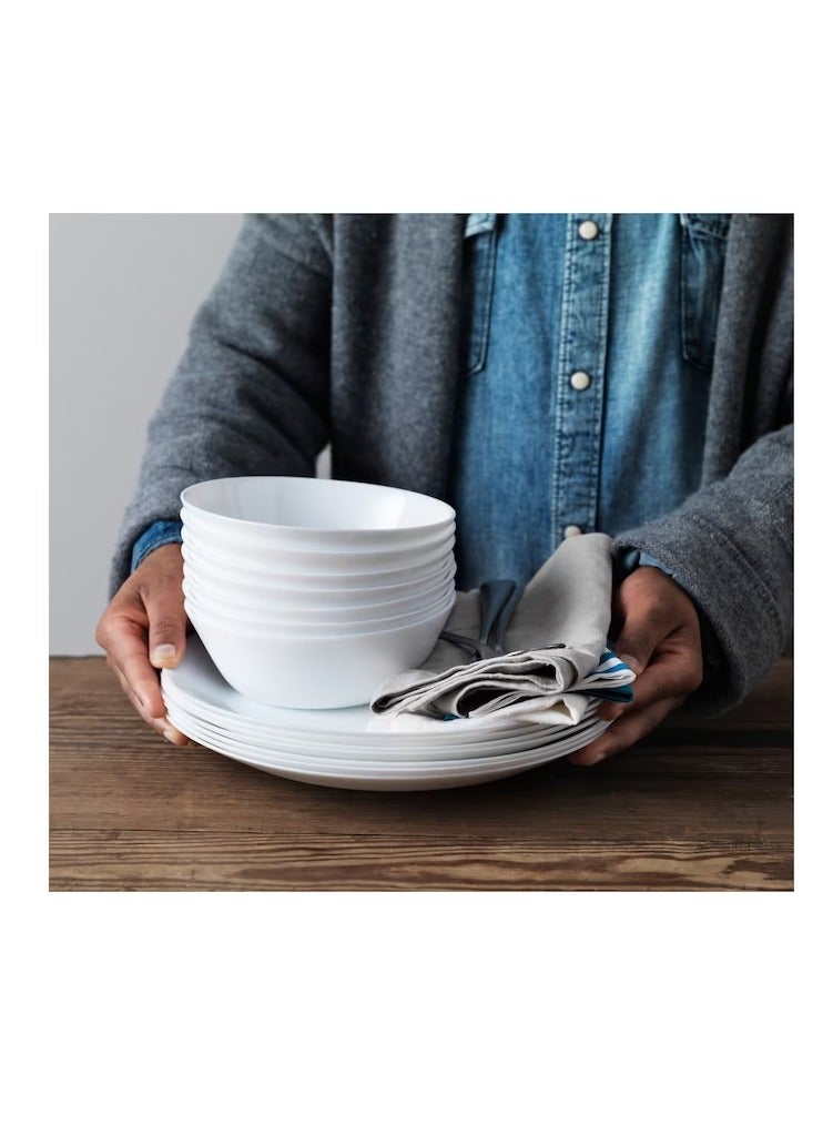 طبق أبيض 25 سم - Image 3