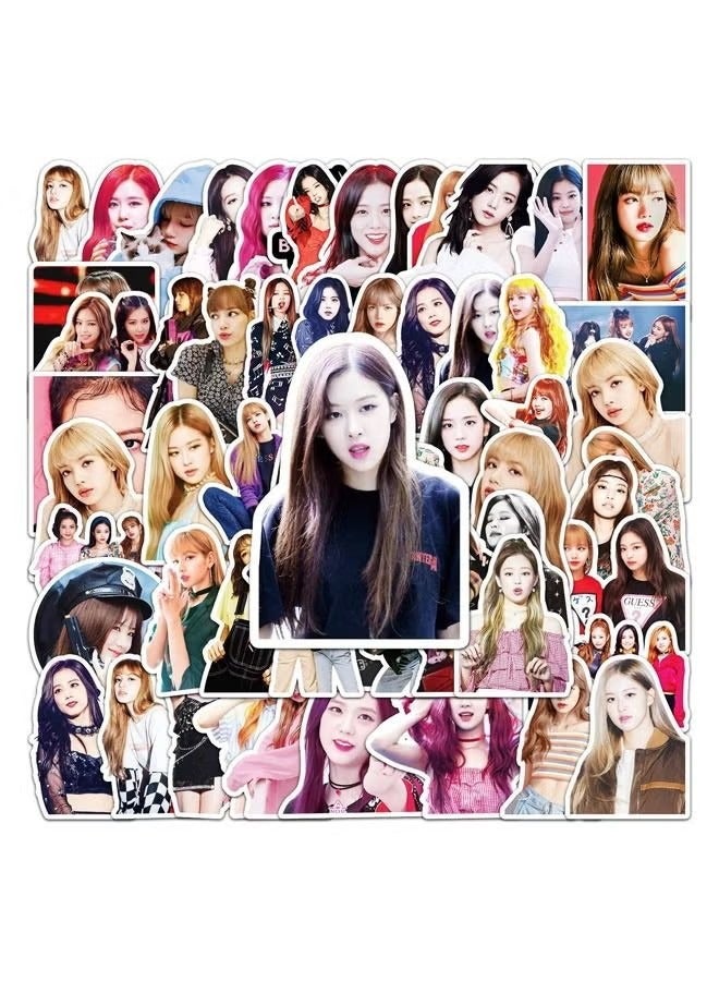 أوشن خمسون ملصقاً أسود وردي - Image 3