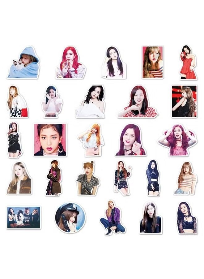 أوشن خمسون ملصقاً أسود وردي - Image 2