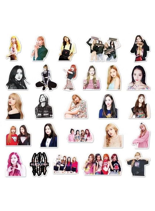 أوشن خمسون ملصقاً أسود وردي - Image 4