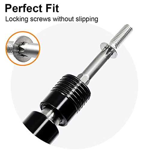PTSLKHN Torx Screwdriver Bit Set, PTSLKHN S2 Steel Magnetic Security Tamper Proof Star 6 Point Screw Driver Kit Tools, 12PCS 1/4" Hex Shank T5-T40 50mm Length, Perfect for IKEA Type Furniture - Image 4